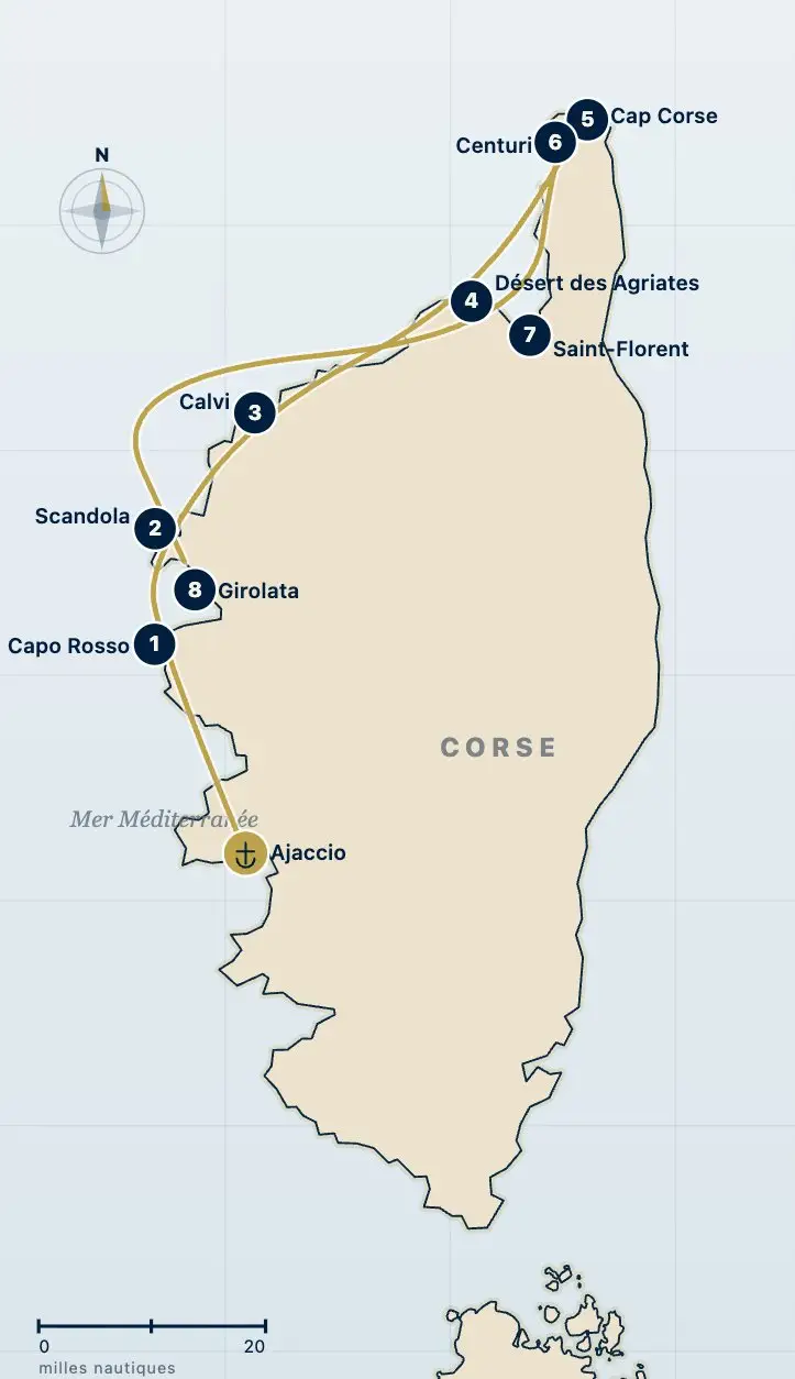 croisiere nord ouest corse